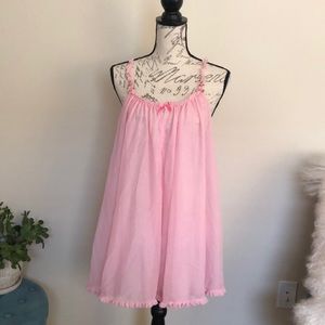 Betsy Johnson Intimates pink babydoll size L
